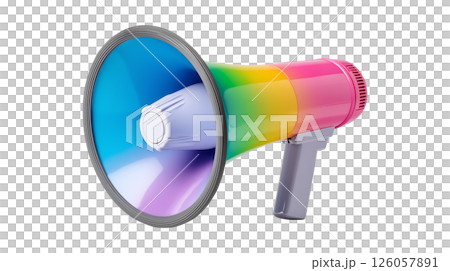 Rainbow pride loudspeaker 126057891