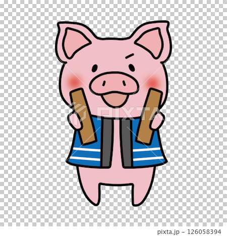 拿著拍板的豬 126058394