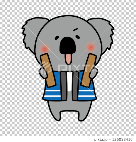 Koala holding a clapper 126058410