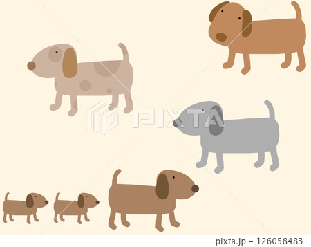 犬のシームレスパターン　③ 126058483