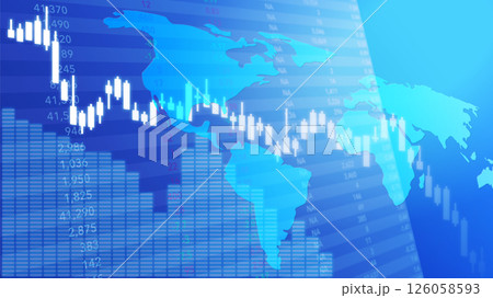 関税で株価が下落するイメージ 関税で株価が下落するイメージ 126058593