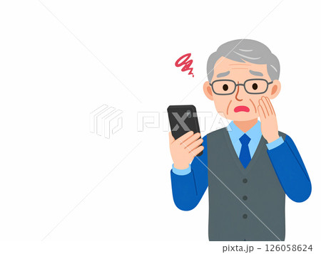 高齢者　スマートフォン　困りごと 126058624