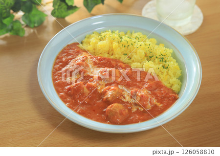 食欲をそそられる、バターチキンカレー 126058810