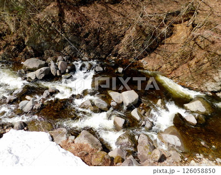 大平温泉滝見屋からの最上川源流の眺め 大平温泉滝見屋からの最上川源流の眺め 126058850