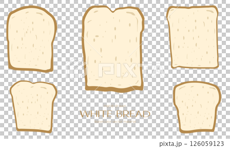 いろいろな食パンのイラスト 126059123