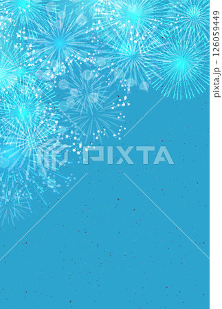 花火　暑中見舞い　風景　背景 126059449
