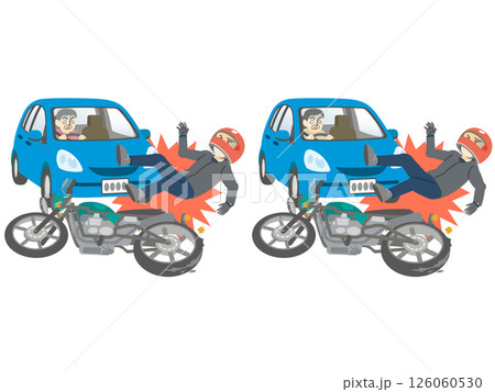 高齢者の運転とバイクの正面衝突 バイク交通事故 高齢者の運転とバイクの正面衝突 バイク交通事故 126060530