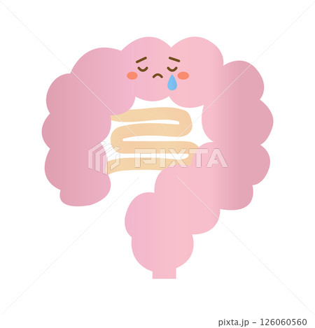 元気がない腸のイラスト 元気がない腸のイラスト 126060560