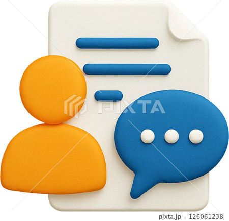 communication in speech bubble speech 126061238