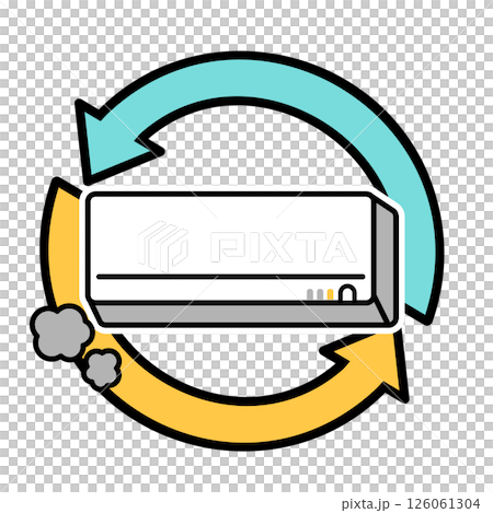 髒空調的簡單圖示 126061304