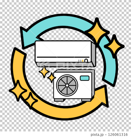 綺麗なエアコンのシンプルなイラスト 綺麗なエアコンのシンプルなイラスト 126061316