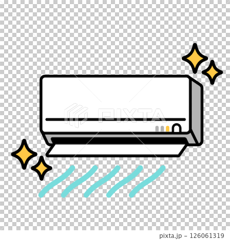 A simple illustration of a beautiful air conditioner 126061319