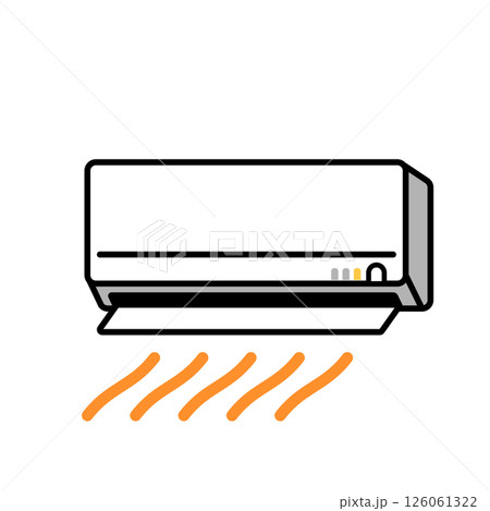 エアコンのシンプルなイラスト エアコンのシンプルなイラスト 126061322