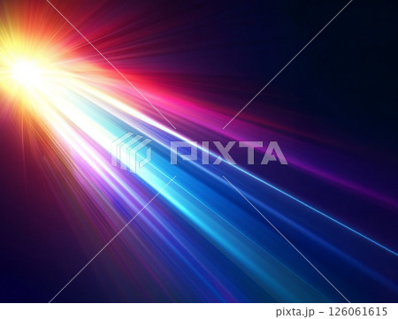 ライトリーク　背景　壁紙　抽象的　デザイン　背景画像　背景素材　アブストラクト　光 126061615