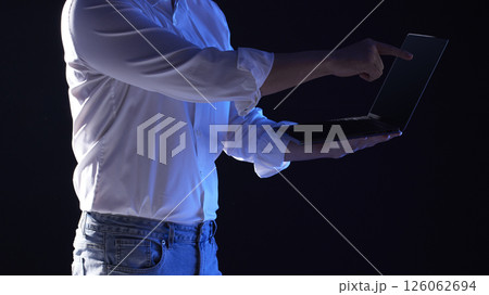 People working together and sharing ideas in a modern business environment. 126062694