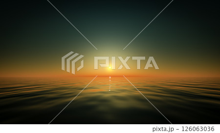Beautiful sea sunset 126063036