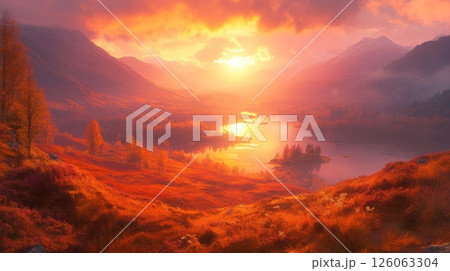 fog in the mountains 126063304