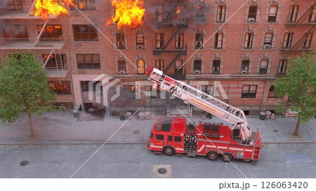 火災現場 火災現場 126063420