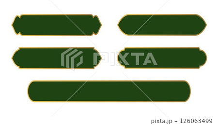 Set Luxury Golden green arabic islamic banner frames text box, title frame template. Infographic design element. Islamic window, arche. Set green web button on white background. Luxury islamic label Set Luxury Golden green arabic islamic banner frames text box, title frame template. Infographic design element. Islamic window, arche. Set green web button on white background. Luxury islamic label 126063499