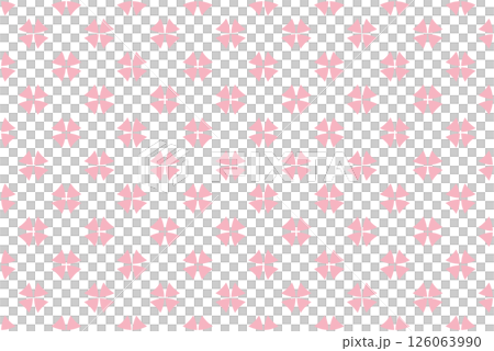 Symmetrical pattern in Toki-iro (traditional Japanese color) - Cute flower-like colors_1 126063990