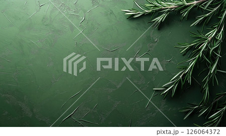 Earthy Rosemary on Muted Sage Green Canvas 126064372