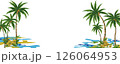 ヤシの木フレーム 126064953