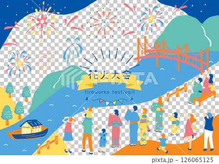 欣賞煙花表演的人 126065125