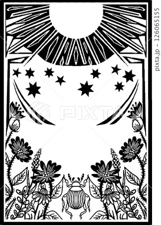 太陽と星と植物 126065155