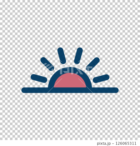 日出圖示說明 126065311