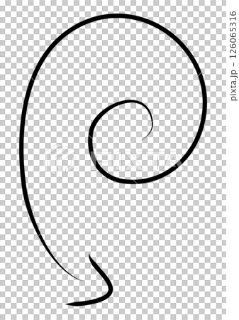 黒の手描きの回転する矢印 黒の手描きの回転する矢印 126065316