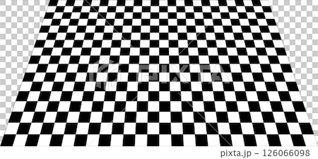 市松模様 黒 斜め視点 市松模様 黒 斜め視点 126066098