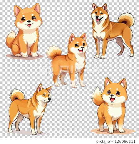 Shiba Inu的例證 126066211