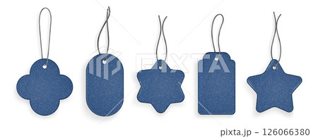Denim texture patch set for tags 126066380