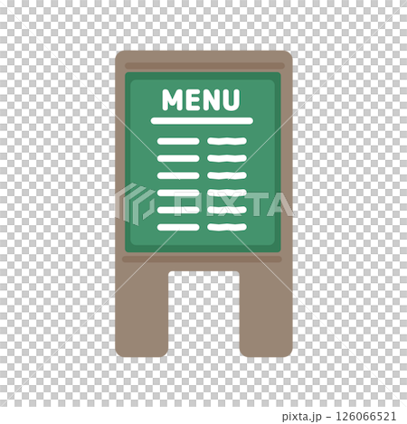Cafe sign menu illustration Cafe sign menu illustration 126066521