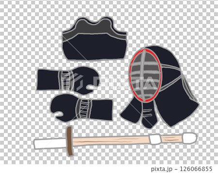 剣道で使われる武具のイラスト 126066855