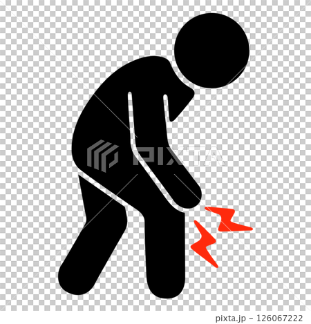 象形圖維克多 (Victor) 圖示患有背痛的人 126067222