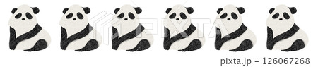 パンダの行列 126067268