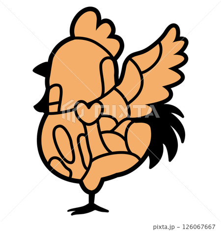鶏肉の部位のイラスト　文字なし 126067667