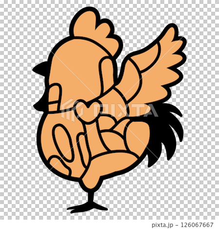 鶏肉の部位のイラスト　文字なし 126067667