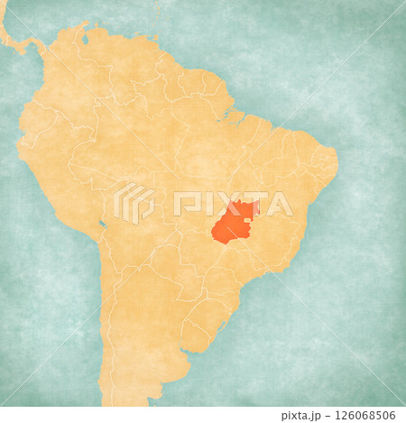Map of Brazil - Goias 126068506