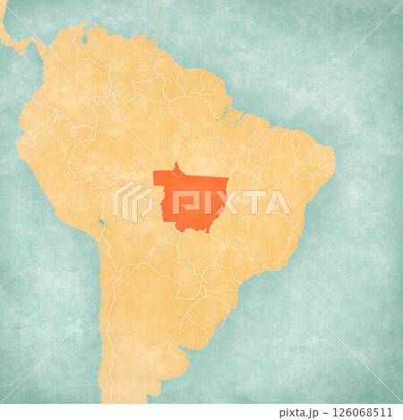 Map of Brazil - Mato Grosso 126068511
