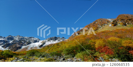 Autumn leaves @Kamikochi 錦秋の上高地，涸沢コースを彩る紅葉の木々(見ごろ) 126068535