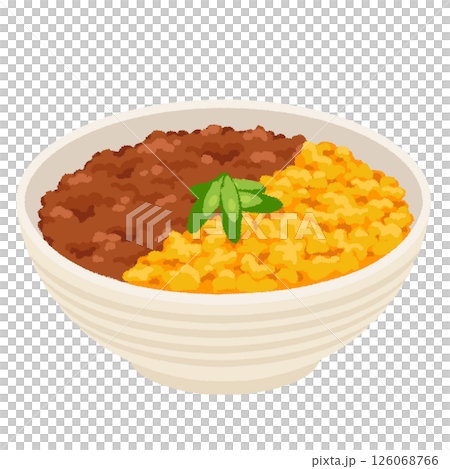 Illustration of minced meat bowl 126068766