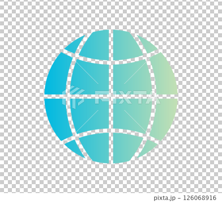 Gradient globe icon illustration vector 126068916