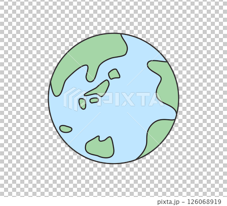 地球のアイコンイラスト　ベクター 126068919