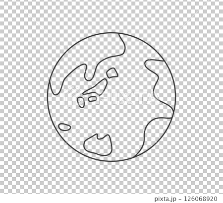 Earth icon illustration vector 126068920