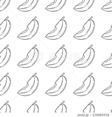 Monochrome cute pattern. Pattern for textiles in hand draw style Monochrome cute pattern. Pattern for textiles in hand draw style 126069358