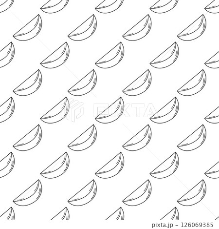 Monochrome cute pattern. Pattern for textiles in hand draw style 126069385