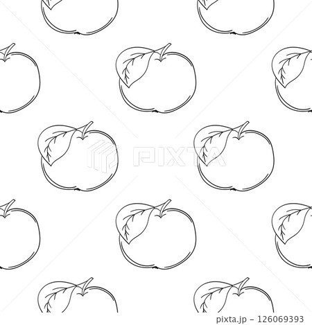 Monochrome cute pattern. Pattern for textiles in hand draw style Monochrome cute pattern. Pattern for textiles in hand draw style 126069393