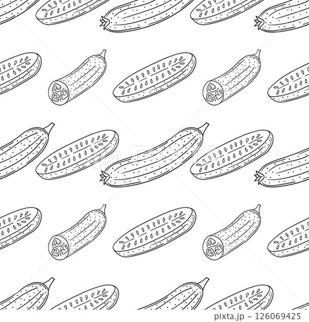 Monochrome cute pattern. Pattern for textiles in hand draw style Monochrome cute pattern. Pattern for textiles in hand draw style 126069425
